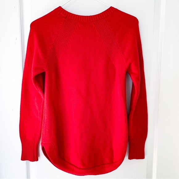 Anthropologie red Rebekah knit tunic sweater size XS - Picture 5 of 8